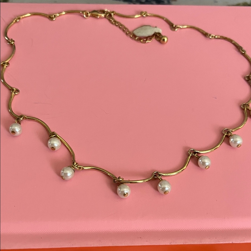 INC International Concepts Gold-Tone Necklace with White Pearl Drops